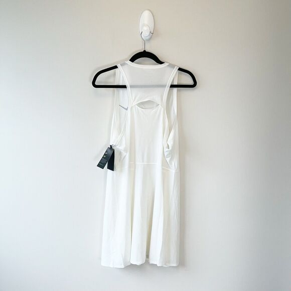 Nike Court Dri-FIT Slim Fit Advantage Tennis Exercise Dress White Size 1X NWTs - Picture 4 of 12